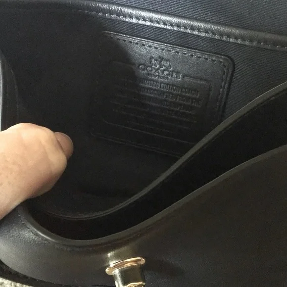 Coach Navy Blue brand new Crossbody Bag with Blue Flower Charm - Picture 8 of 8